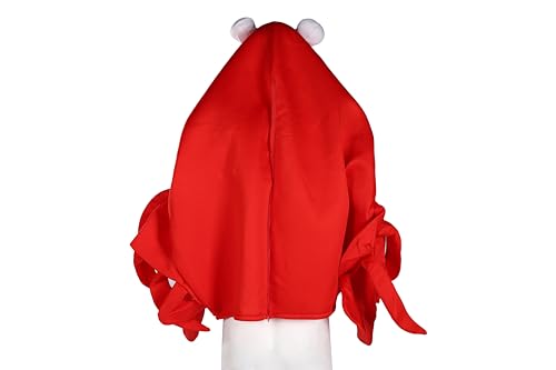 Kitamurasyokai Crab Costume, Kigurumi Costume for Adults, Halloween, Funny Cosplay, Seafood, Crustacean, Party, Event, One Size Fits All, Unisex, Red