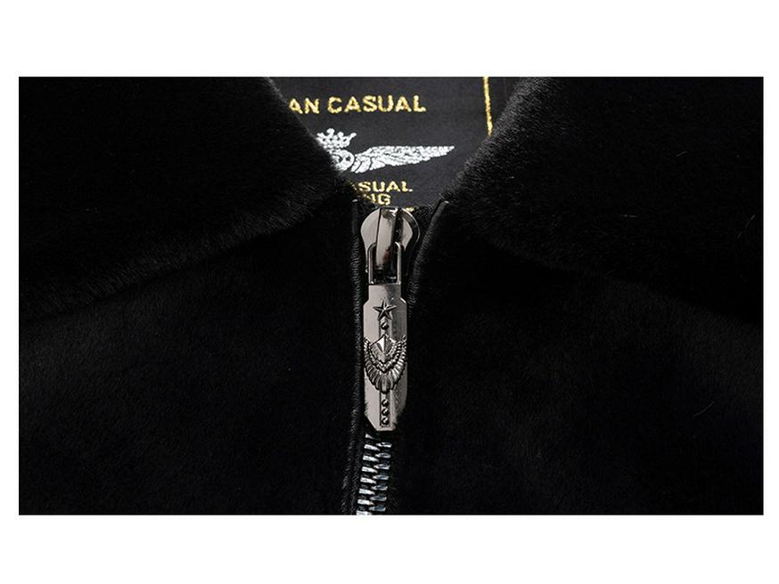 Men's Winter Faux Mink Coat 2025 - Warm, Thickened, Solid Color Lapel for Middle-Aged and Young Business Casual.