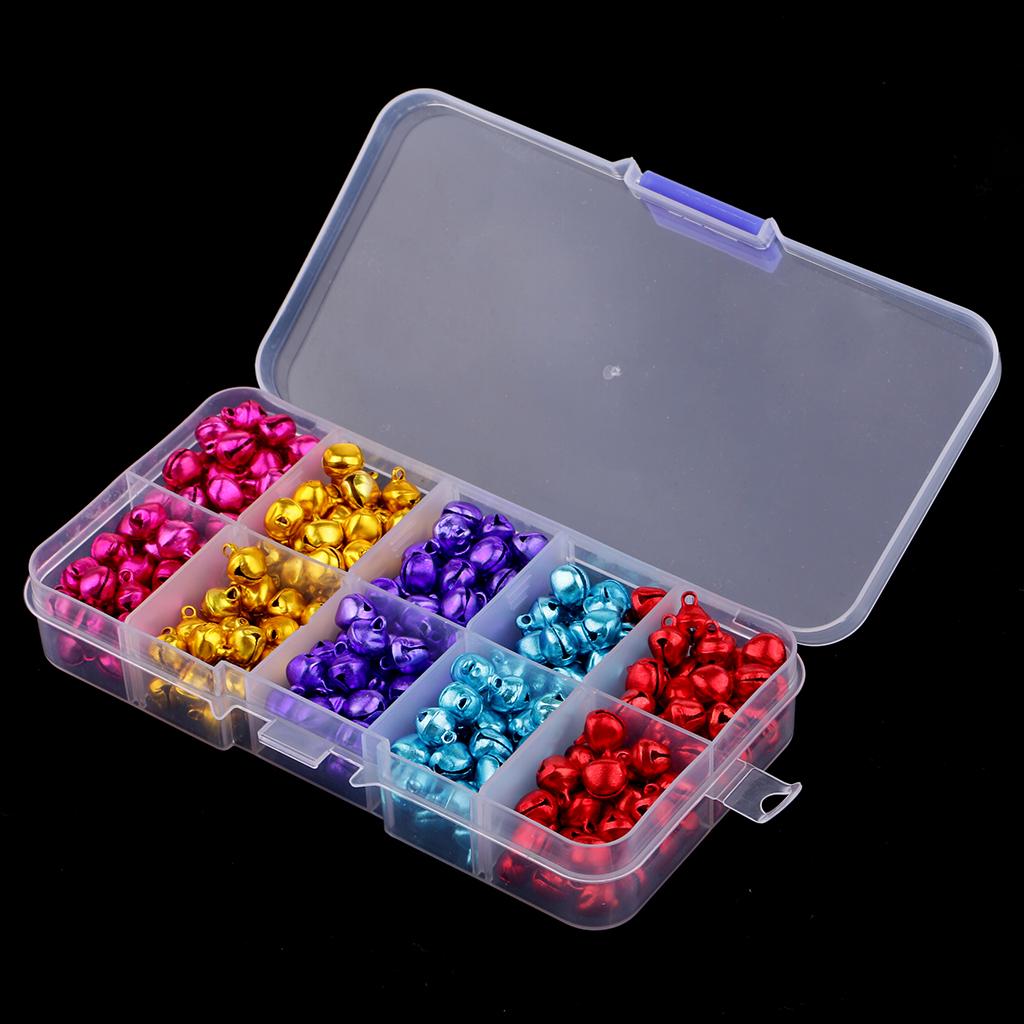 300 Pack/Box Christmas Bells Ornament Craft for Home, Tree, Door, Hanging Pendant
