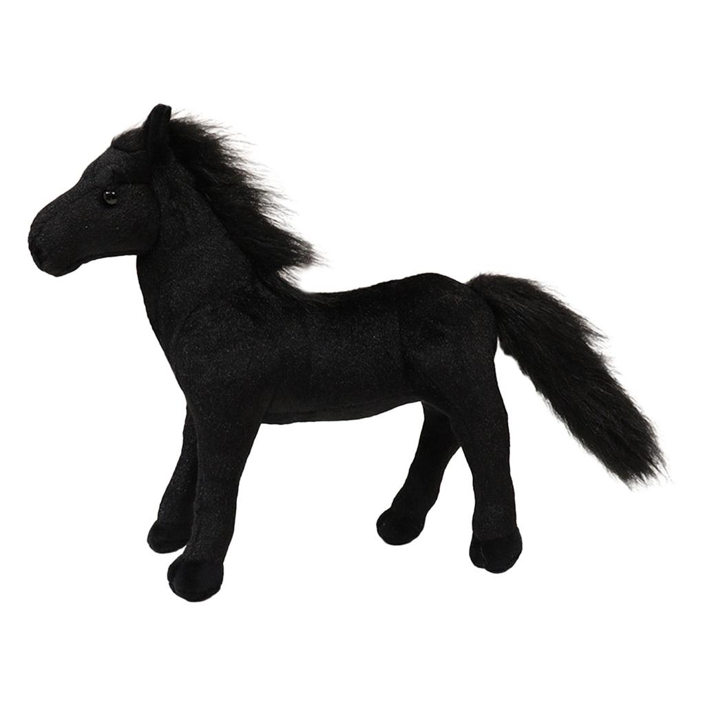 30cm Stuffed Horses Shape Doll Realistic Horses Shape Doll Cartoon Plush Toy for Sofa Decors Children Birthday Gift