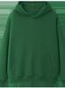 Fleece-Lined Thickened Hua Cotton Drop-Shoulder Hoodie - 2023 Autumn/Winter Solid Color Loose Hooded Sweatshirt with High Neck