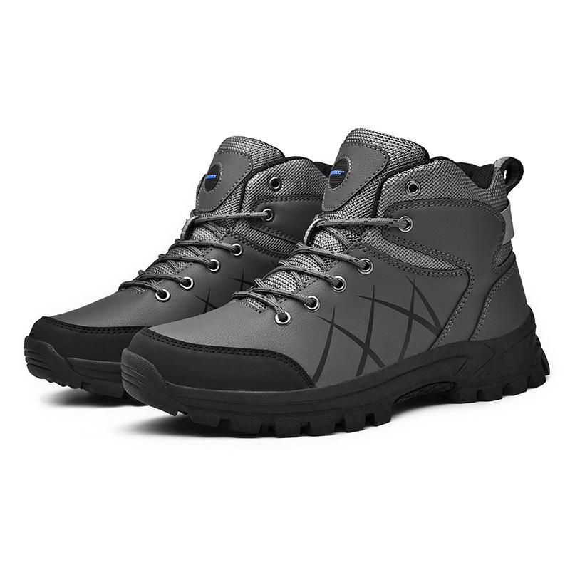 Autumn New Men's Outdoor Leisure High-top Hiking Shoes Hiking Men's Shoes Breathable Tooling Shoes