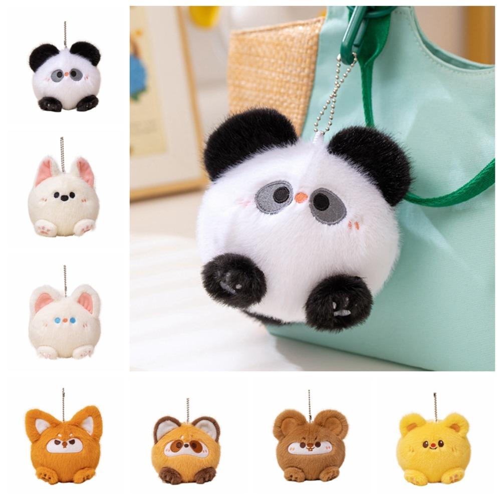 

Panda Animal Plush Toy Keychain Butter Bear Puppy Plush Keyring Animal Doll Pendant Best Gifts style 6