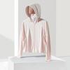 New summer sunscreen clothes UPF10 + women's ice-feeling ice silk sunscreen clothes, large brim hooded, breathable and light sunscreen