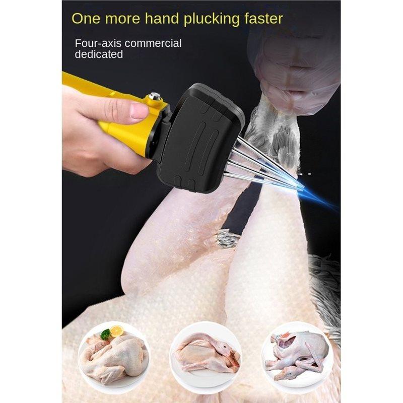 BAAJ-Automatic Poultry(Chicken, Duck, Goose) Plucker Handheld Electric Plucking Machine For Home And Farm Use