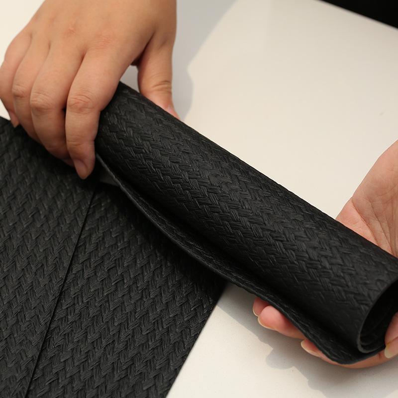 New double-sided leather placemat teacup mat waterproof and oil-proof dining table mat western restaurant thermal insulation mat meal bowl mat coaster