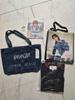 Guess Hyunjin Denim Bag + T-shirt + Shopping Bag + Key Ring Bundle