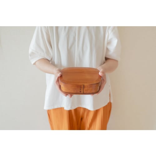 Himawarido Magewappa Lunch Box, 800ml, Carved Lid, Lacquer