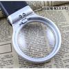 3X Folding Lamp Loupe Magnifier Reading Portable Handheld Illuminated Magnifying Glass with 2 LED Lights for Newspaper