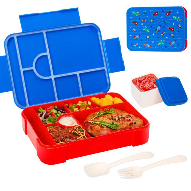 1100ml Lunchbox Mikrowellengeeignet Bento Box Tritan Zwischenschicht Auslaufsichere Aufbewahrungsbox Luftdichte Behälter Studenten Erwachsene Schule