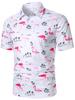 Stylish Striped Short-sleeved Polo Shirt, Versatile and Comfortable for Daily Wear.
