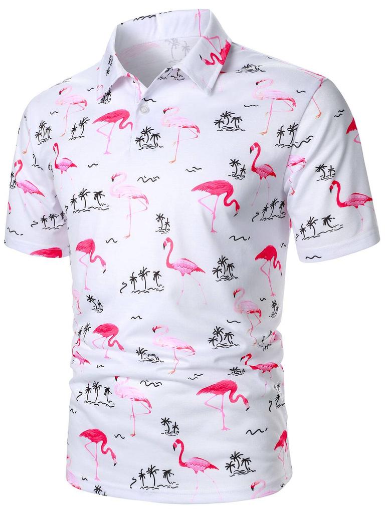 Stylish Striped Short-sleeved Polo Shirt, Versatile and Comfortable for Daily Wear.