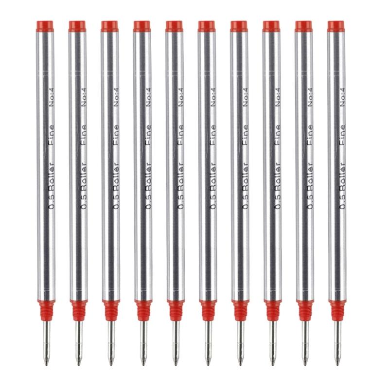 10Pcs Replacement Ballpoint Pen Refills Metal Ballpoint Refill Universal Pen Refills 0.5mm OR 0.7mm For Daily Writing