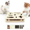 Cat Scratch Enrichment Box 3-in-1 Cat Scratch Puzzle Toy Cat Nail File Toy Protects Furniture for Indoor Cats Mental Stimulation