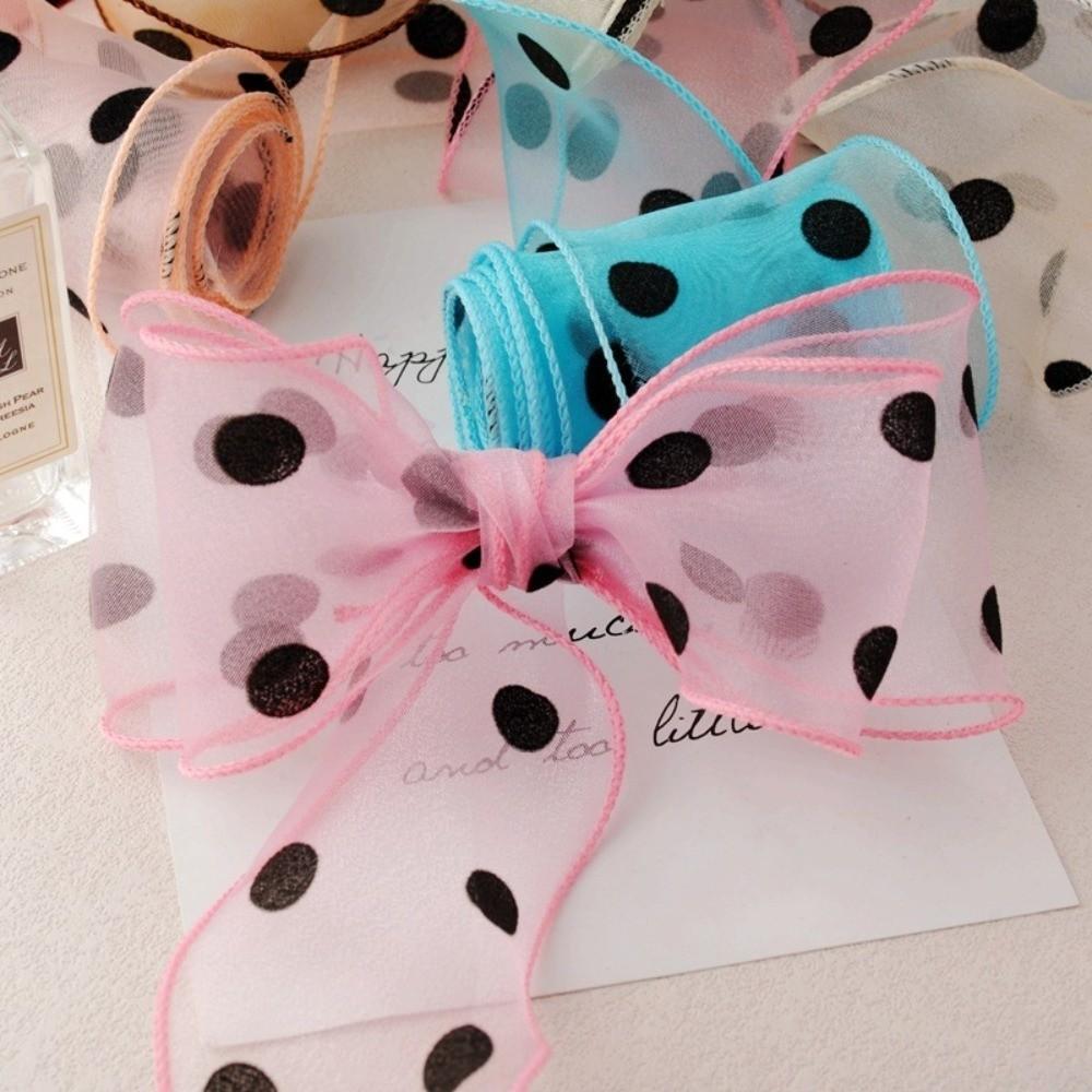 10 Yards Length Organza Ribbon 4cm Width Chiffon Ribbon Tulle Ribbon  Christmas Packaging