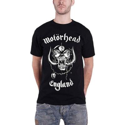 Motorhead Unisex Vuxen England T-shirt med baktryck