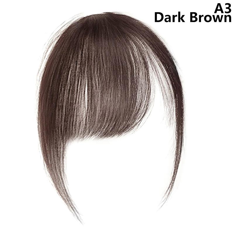 Synthetic Slanted Air Bangs Hairpiece Mini Fake Bangs Natural Invisible Hairpiece Extension For Girls Styling Accessories