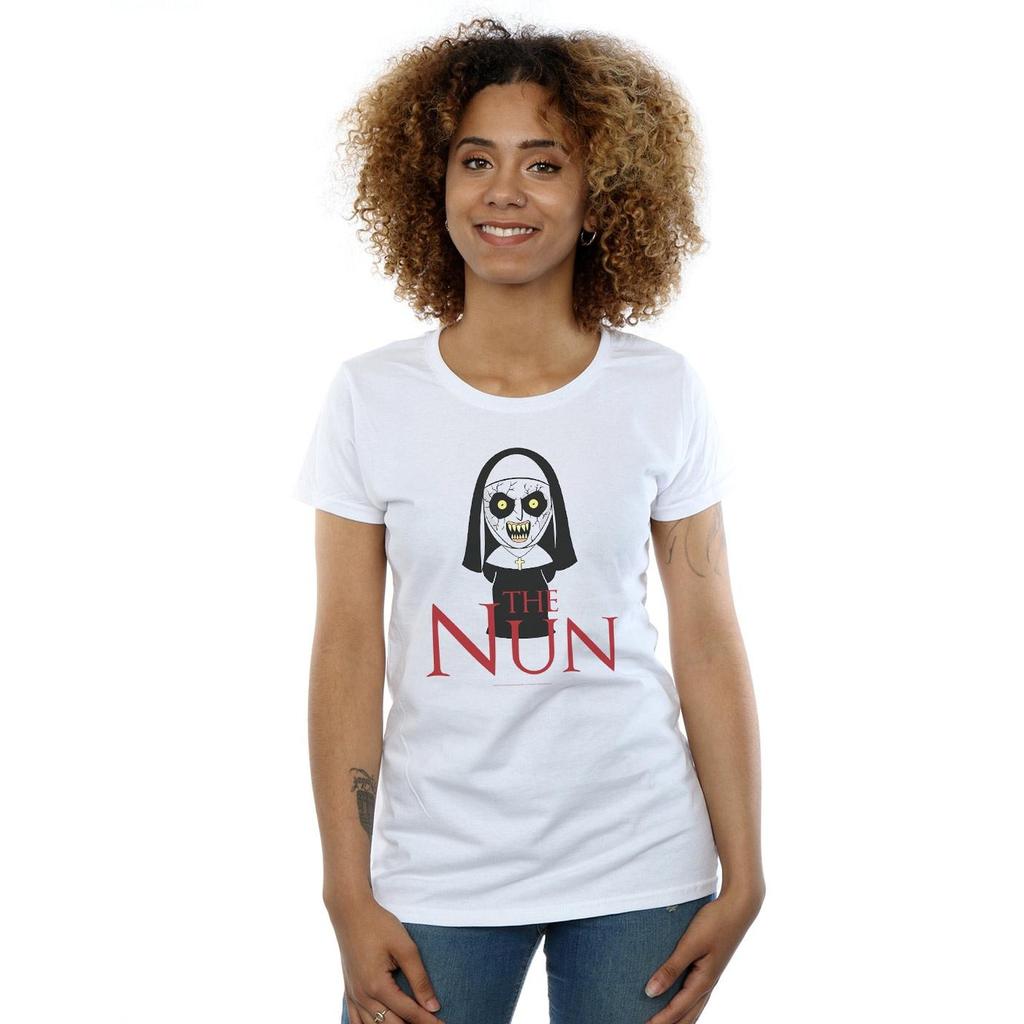 The Nun Womens/Ladies Chibi Scare Cotton T-Shirt