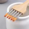 1/3/6Pcs Wooden Handle Multi-toothed Brush Comb Watercolor Acrylic Brushes Set Artists Drawing Supplies