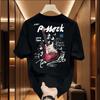 Trendy Brand Short-Sleeved Cotton T-Shirt Men'S And Women'S Printing Trend High-Quality Versatile Crew Neck T-Shirt
