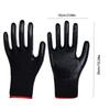 12pairs Breathable Safety Work Gloves Excellent Grip Durable PU Coated Gloves Wear-Resistant Corrosion-Resistant