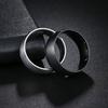 European and American Simple and Trendy Men's Jewelry 8mm Wide Ring with Arc Shape That Does Not Fade