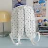 Dot Print Girls Backpack Junior High School Student Lightweight Schoolbag