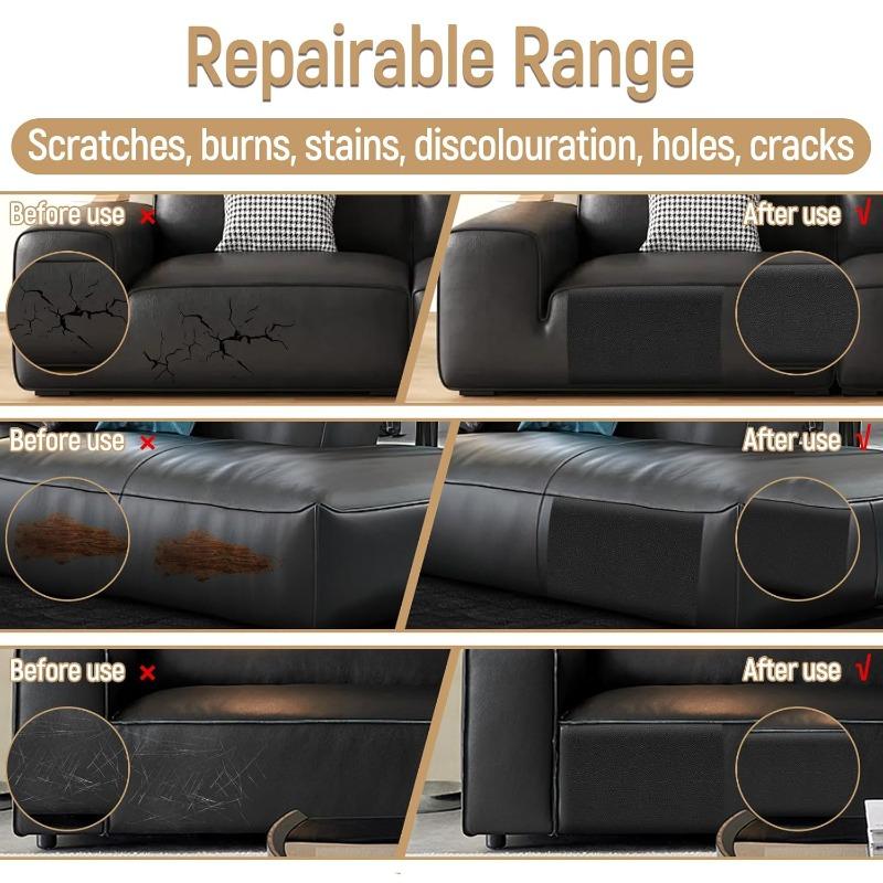 Multi Size Self-Adhesive Leather Repair Patch Artificial Synthetic Leather Waterproof Sticker Sofa Seats Couch Scratch Repaired