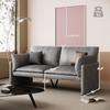 68'' Faux Leather Loveseat Sofa, Modern Love Seat Sofa Couches for Living Room, Soft Cusioned Leather Couch for Bedroom & Small Spaces