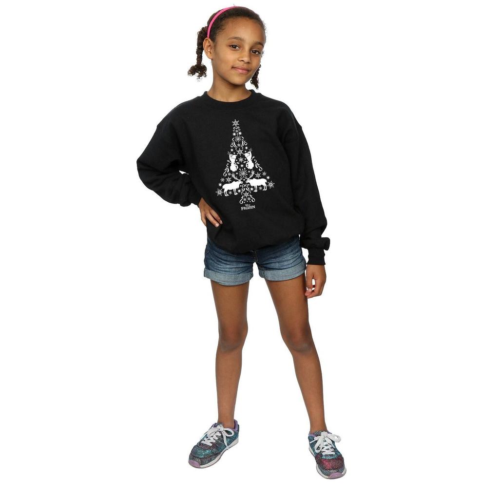 Disney Girls Frozen Christmas Tree Sweatshirt