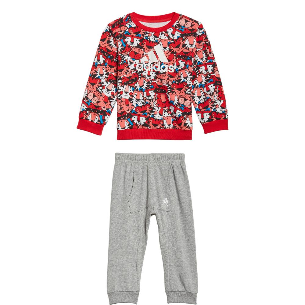

Adidas Casual Sportswear Red/Gray Infant And Toddler HF1970 98
