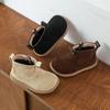 Kids Ankle Boots Autumn Children Casual Shoes Baby Boys Girls Suede Outdoor Anti-slip Short Boots Zipper Retro High Top Shoes