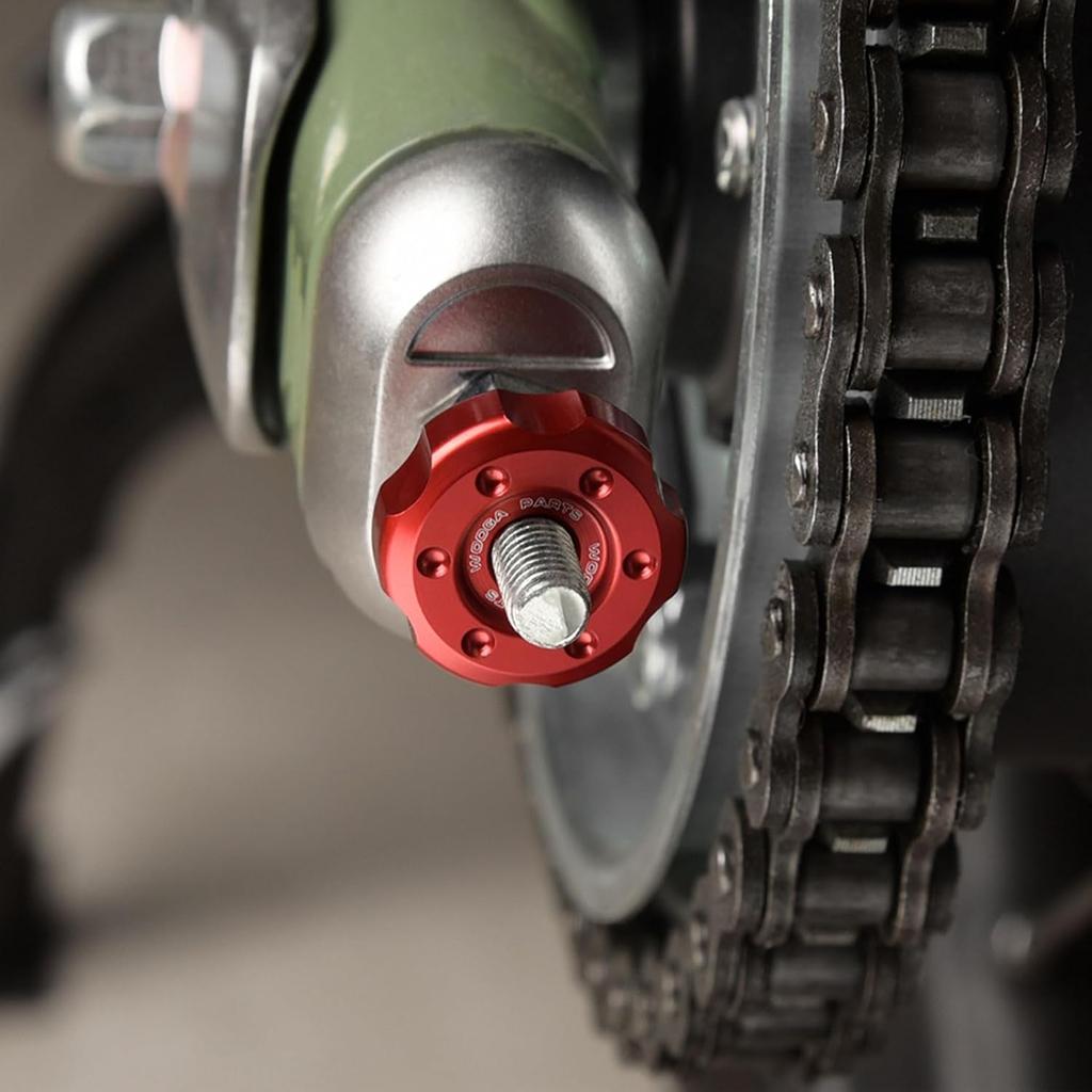 Rear Chain Adjuster Block Aluminum Chain Tension Adjustment Tool Compatible with Honda CROSS CUB50