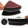 77pcs Grinding Triangle Oscillating Sandpaper Triangular Sanding Pad Hook Loop 60/80/120/180/240 Grit For Multitool
