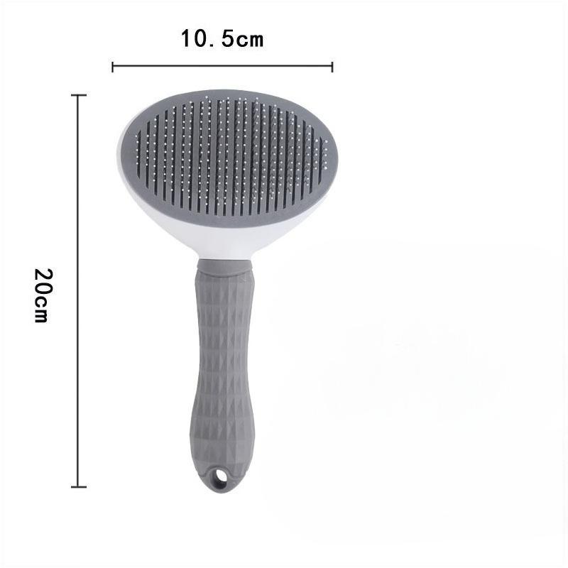 10-piece Cat and Dog Brush Beauty Set, Self-cleaning Rake Brush, Nail Clipper, Flea Comb, Bath Brush, Finger Cots