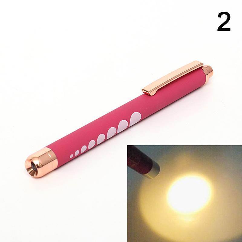 

Мини медицинский фонарик-ручка портативный светодиодный фонарик мини-фонарик белый желтый свет для врача медсестры диагностика измерения ручка-фонарик 2