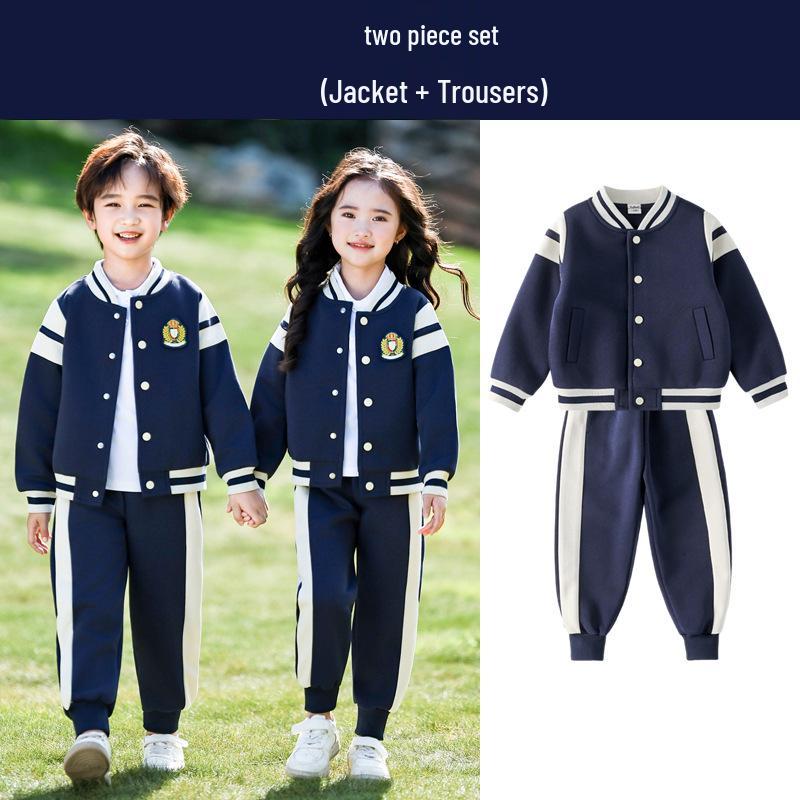 Children s Autumn & Winter Windbreaker Set: School & Kindergarten Uniform, 3-Piece Sportswear. 120 cm