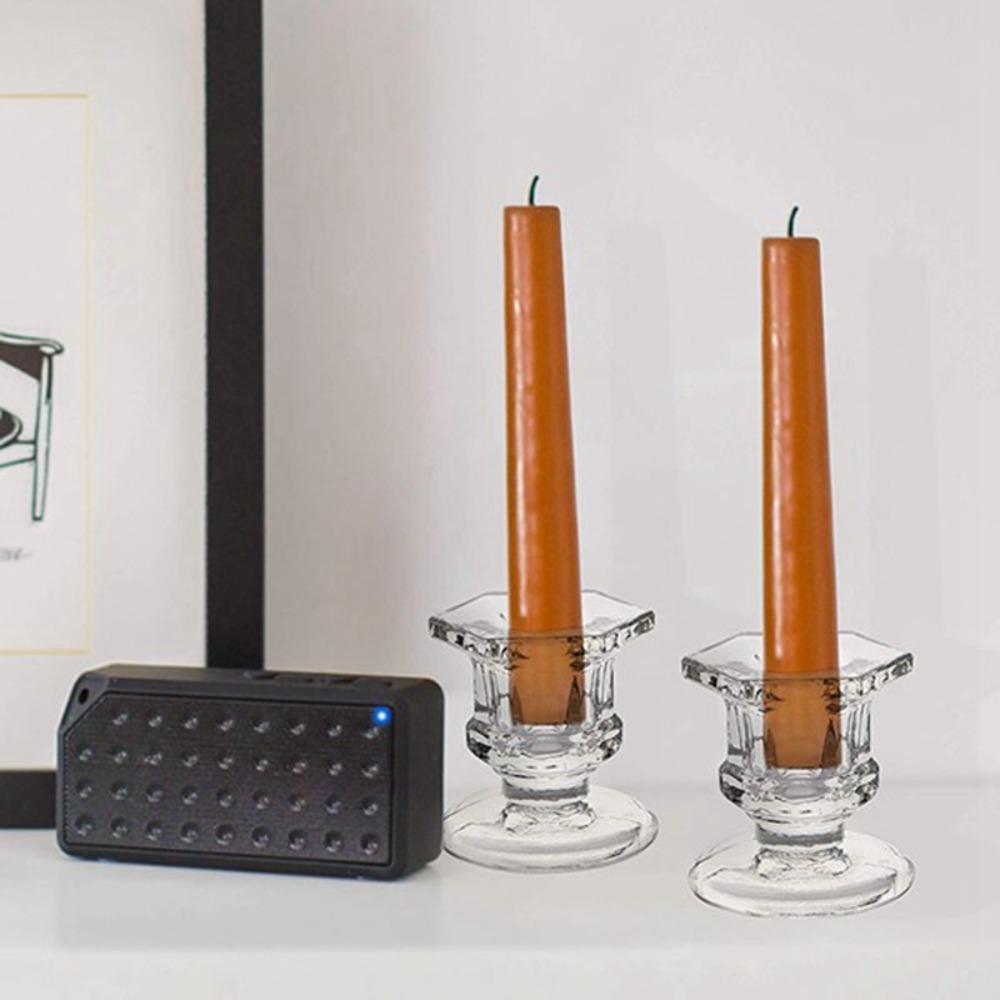 Accesorii Fine de Cristal Transparent Suport de Lumânare Suport de Lumânare Bază de Lumânare Sfeșnic