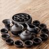 Original Purple Clay Small Tea Set: Ceramic Teapot, Lid Bowl, and Tea Cups for Office or Home Gongfu Brewing.