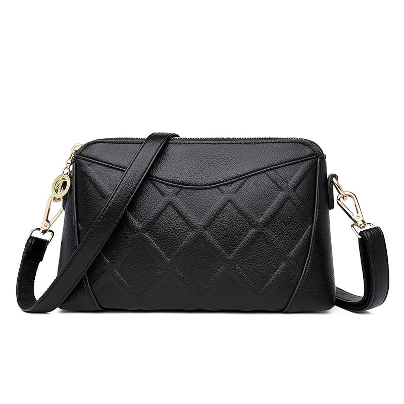 

Женская простая сумка с ромбами Универсальная женская сумка через плечо