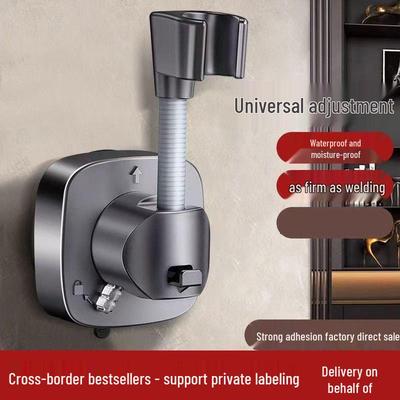 Supporto Regolabile per Doccetta a Ventosa Senza Foratura - Soluzione Bagno Sicura e Versatile