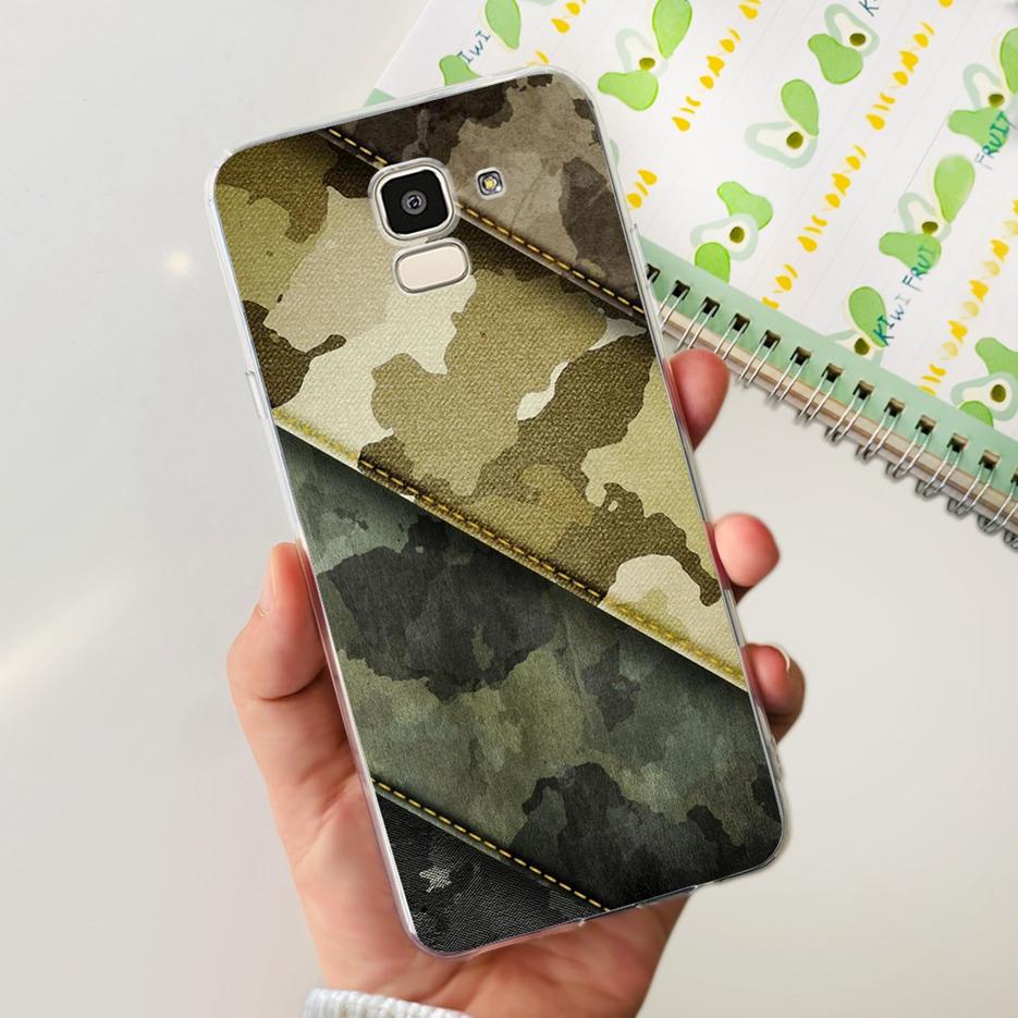 For Samsung Galaxy J6 2018 Case SM-J600F Stylish Painted Cover Clear Silicone Soft TPU Phone Case For Samsung J6 Plus J6+ Bumper