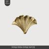 Neo-Chinese Style Cabinet Knob Ginkgo Leaf Shape Cupboard Handle Simplicity Drawer Knobs  Wardrobe