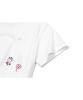 CPGN STUDIO Mushroom Stitch Crop Short Sleeve Tee White