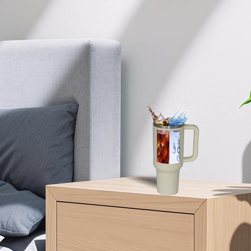 2-in-1-Getränketrenner, Silikon-Liner, kompatibel mit 40 oz, Zubehör, wiederverwendbarer Kaltgetränke-Liner für Kaffee, Saft, Cocktails, Whiskey