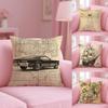 Da Vinci Inspired Sketches Cushion Cover Plush Fabric Soft Double-Sided Printed Sofa Warm Winter Home Gift Pillow Cover