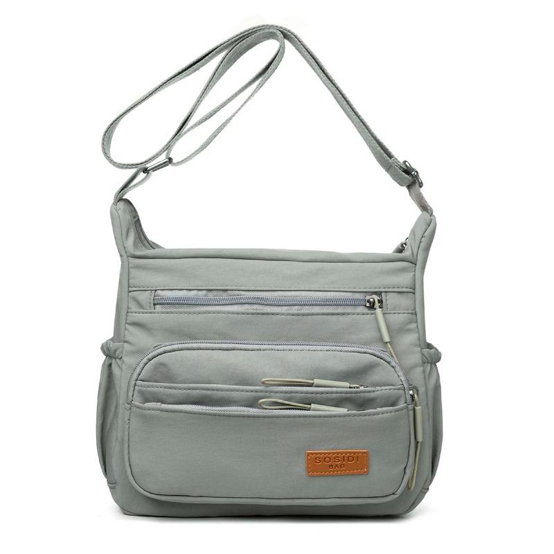 Single-shoulder Bag Casual and Fashionable Large-capacity Simple Backpack Coin Purse Crossbody Bag KTB серый