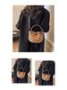 Luxury Suede Tote & Bucket Bag: Stylish Mother-Child Shoulder/Crossbody with Ruched Design