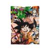 DBZ Knitted Blanket Flannel Super Saiyan Super Warm Throw Blanket for Car Sofa Couch Bedroom Quilt
