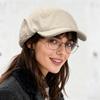 CROOGO Winter Cap with Ear Short Pilot Cold Weather Unisex BSDT2501 Flaps, Brim, Cap, Hat, Windproof, Warm, Ushanka, Outdoor, Cream,